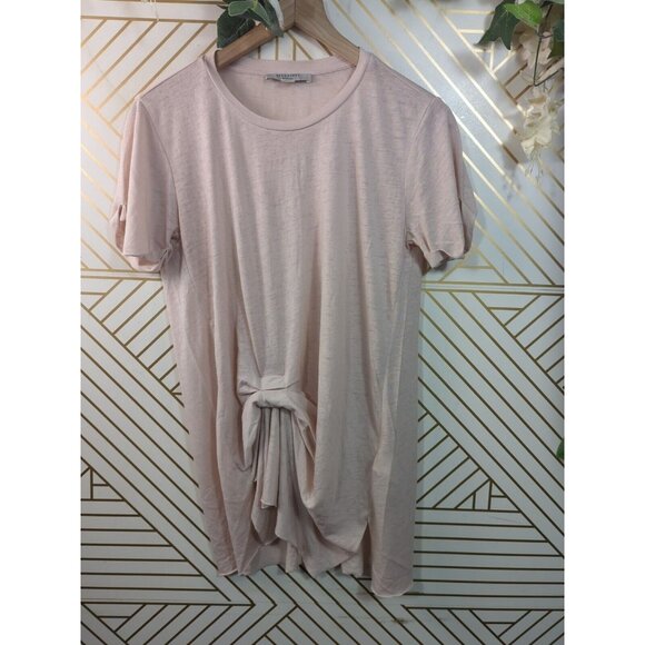 All Saints Pink Tie-Front Women's Top - Picture 3 of 7